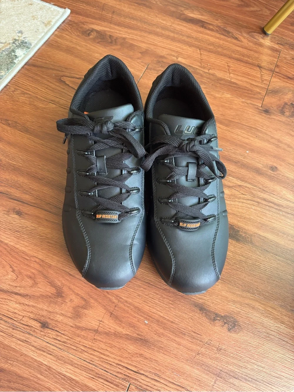 Black Men's Slip-Resistant Work Sneakers